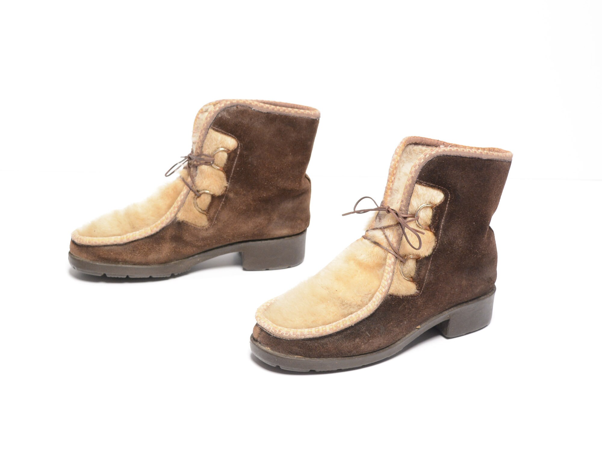 Vintage 70s Fur Boots Inuit Style Mukluk Made in Italy 1970 - Etsy