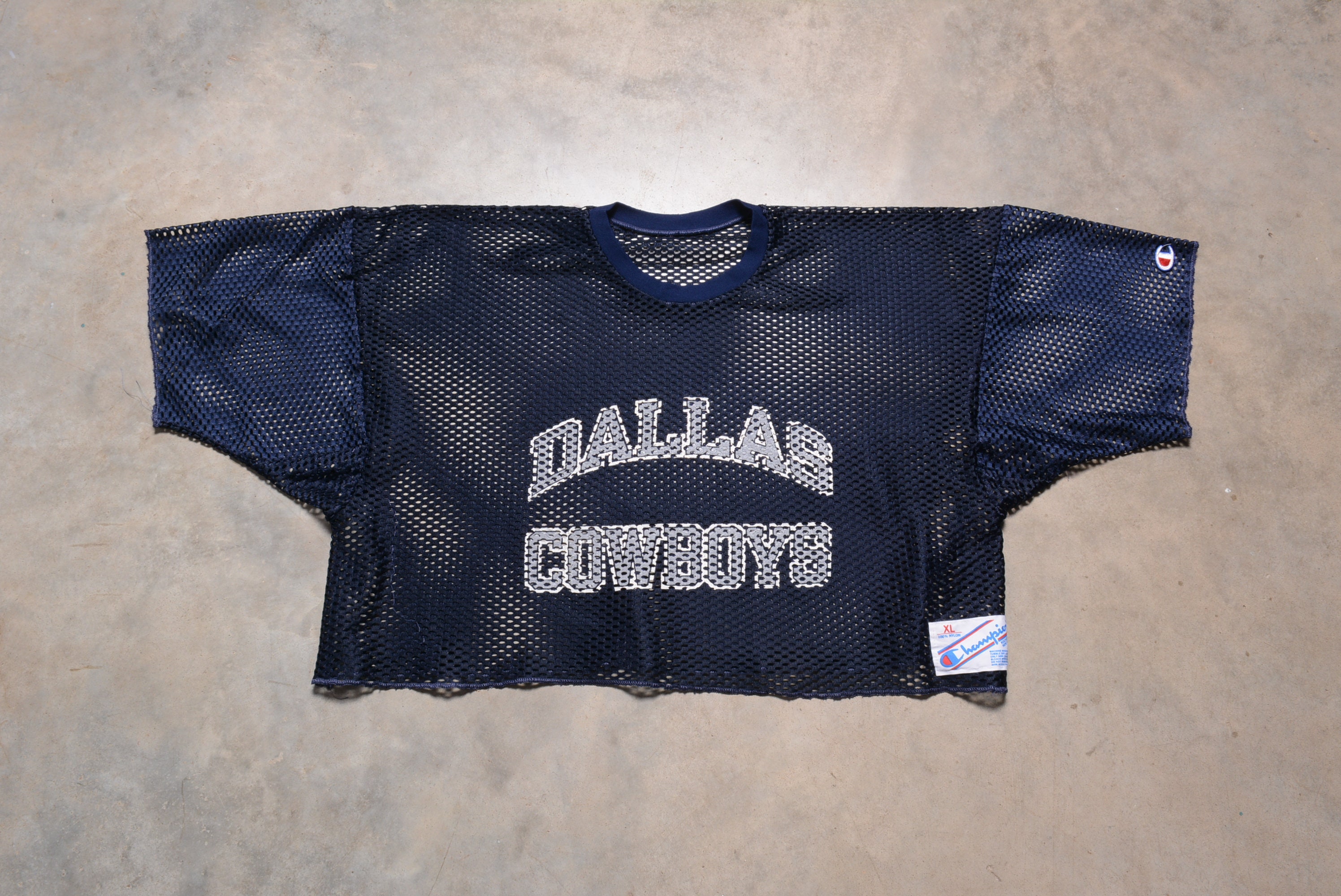 80s Champion Football Mesh T-shirt 92番 Vintage 80s Mesh Football Jersey Dallas Cowboys NFL 1980 Men
