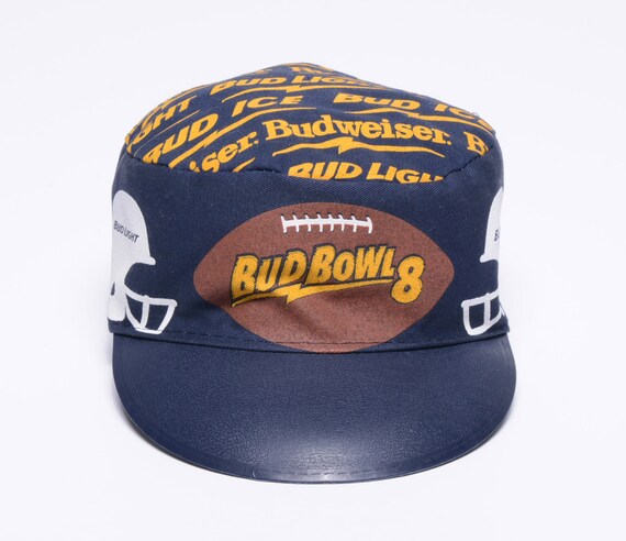 vintage 90s Bud Bowl 8 3 panel hat painter cyclst… - image 2