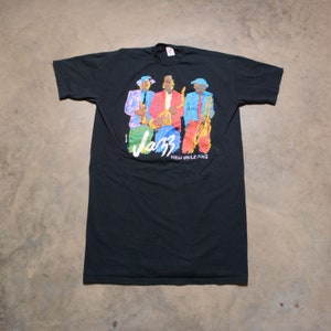 vintage 90s New Orleans t-shirt French Quarter Mardi Gras Jazz extra long sleep tee shirt 1990 men women unisex L/XL