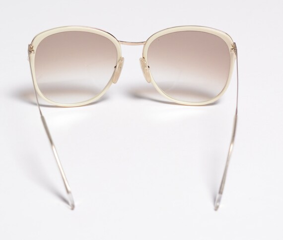 vintage 80s sunglasses brown fade lens oversize b… - image 3