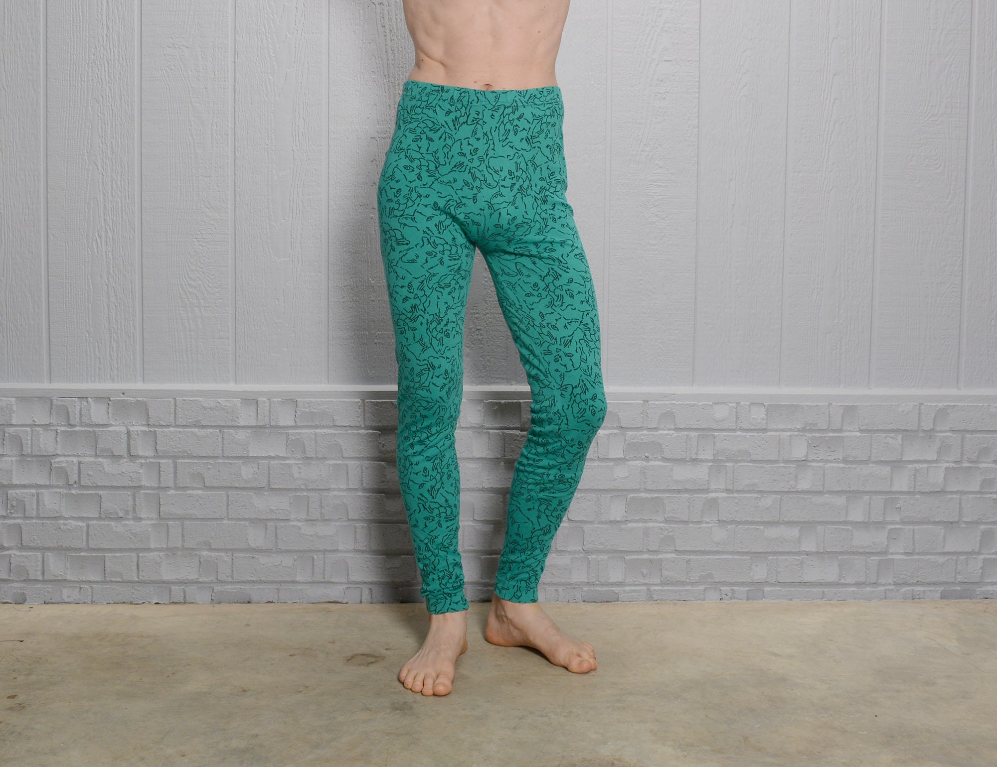 Vintage 80s 90s Tights Moods Krizia Cat 
