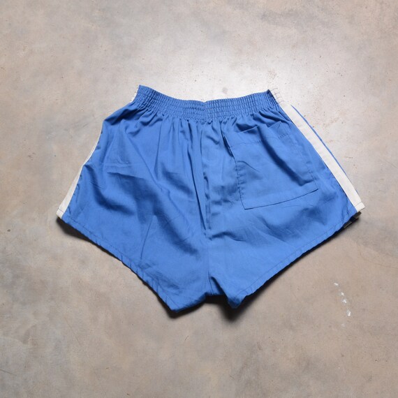 vintage 70s gym trunks Sears athletic blue white … - image 4