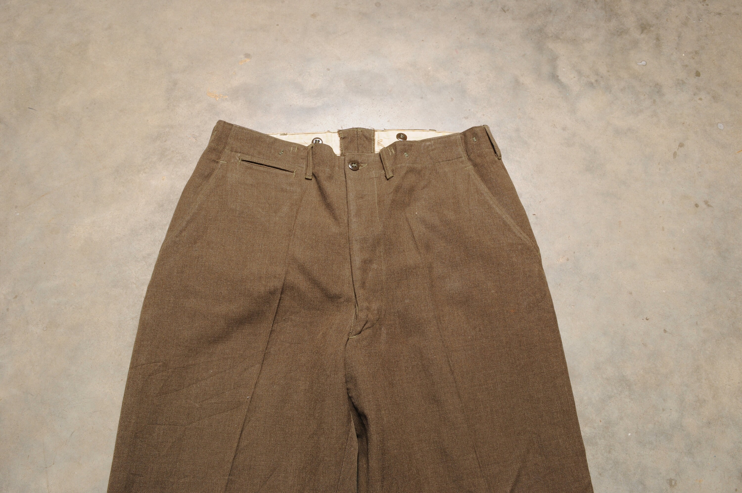 50s Dead Stock French Army Wool Pants