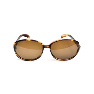 vintage 70s oversize sunglasses brown lens 1970 square bugeye men women unisex brown tortoise tortoiseshell Italy