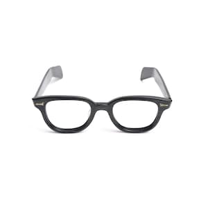 Gafas estilo Wayfarer vintage de los años 50 y 60, gafas retro, montura de plástico gris imitación madera, 1950-1960, Artcraft