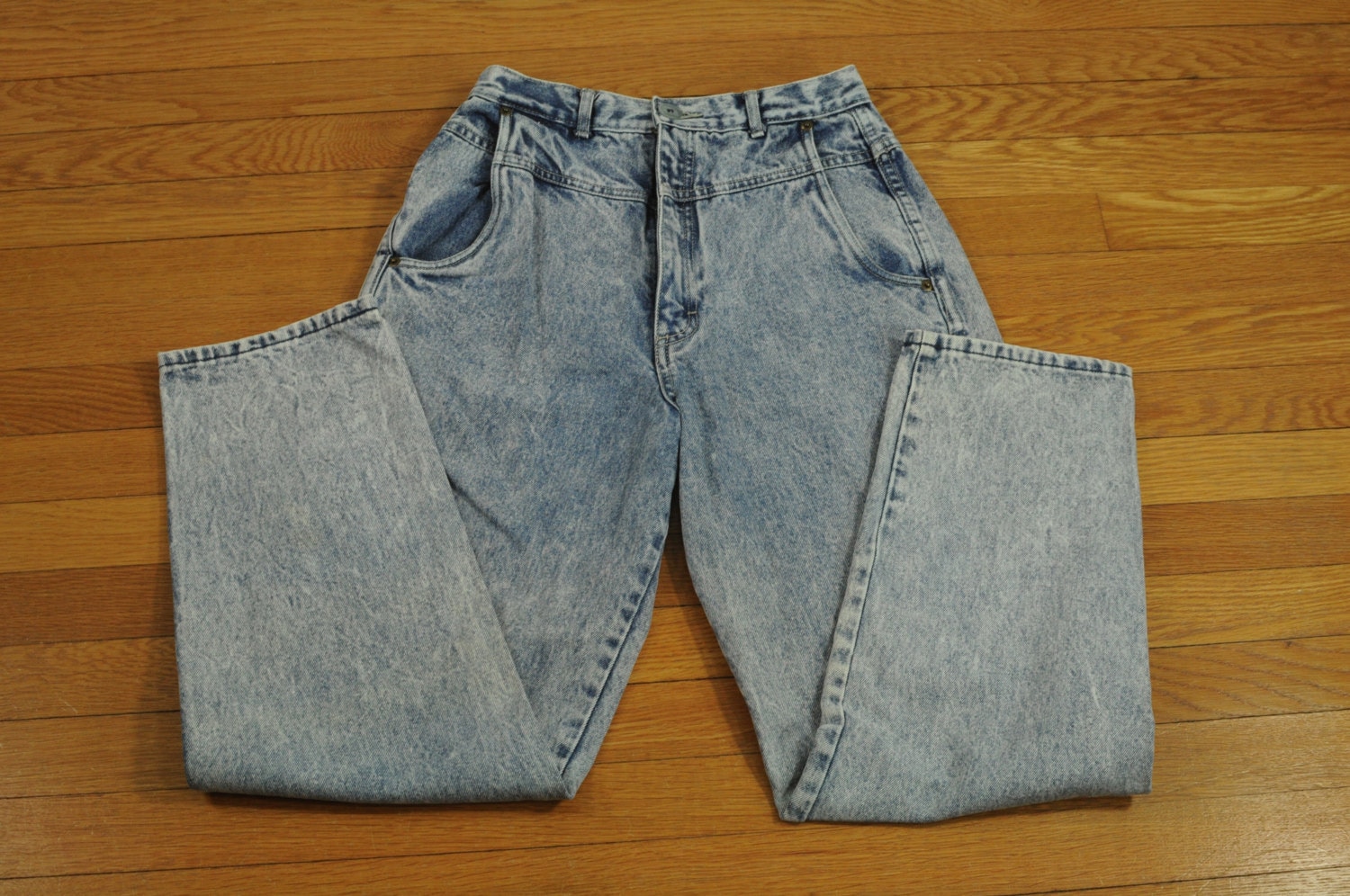 Vintage Acid Wash Jeans Mens Womens Vintage 80s 90s High