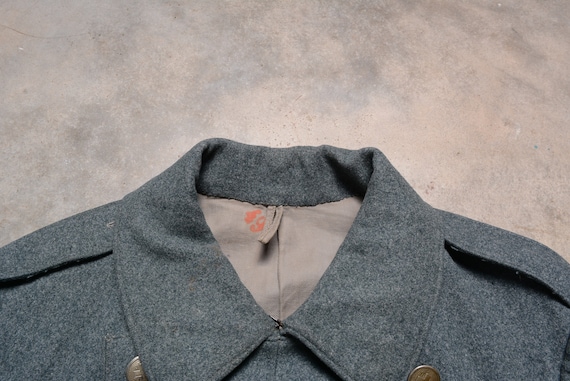 WWI Swiss medic jacket military army pea coat Wor… - image 5