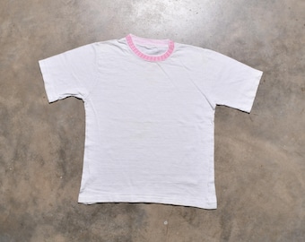 ヴィンテージ 70年代 リンガーTシャツ フィット クロップトップ ベビーTシャツ 1970年代 レディース XS/S ボディコン