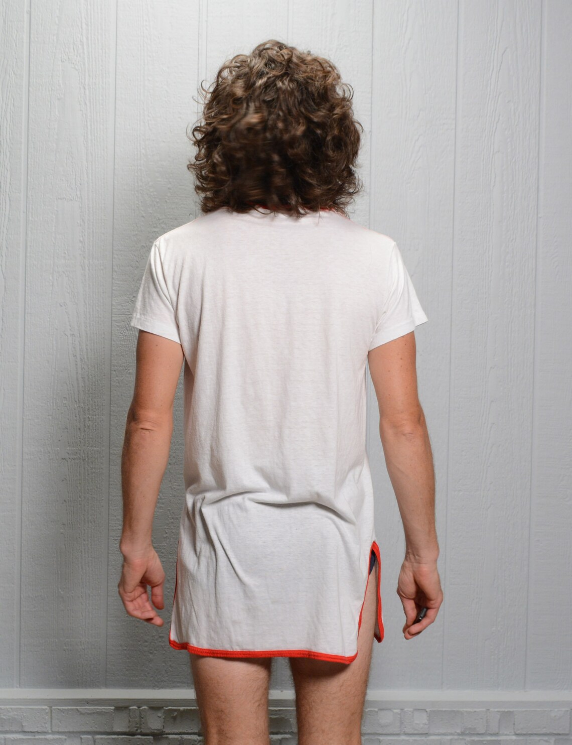 Vintage 70s 80s Beach Bum Cover up Night Shirt Oversize Slouch Etsy