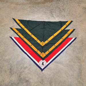 vintage 50s 60s bandana kercheif triangle BSA Boy Scouts 1957 Valley Forge Jamboree