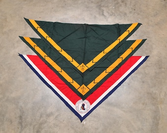 vintage 50s 60s bandana kercheif triangle BSA Boy Scouts 1957 Valley Forge Jamboree