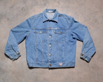 guess distressed denim jacket