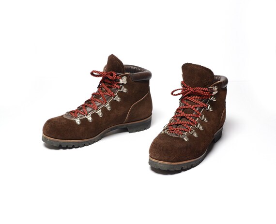 hiking boots red laces