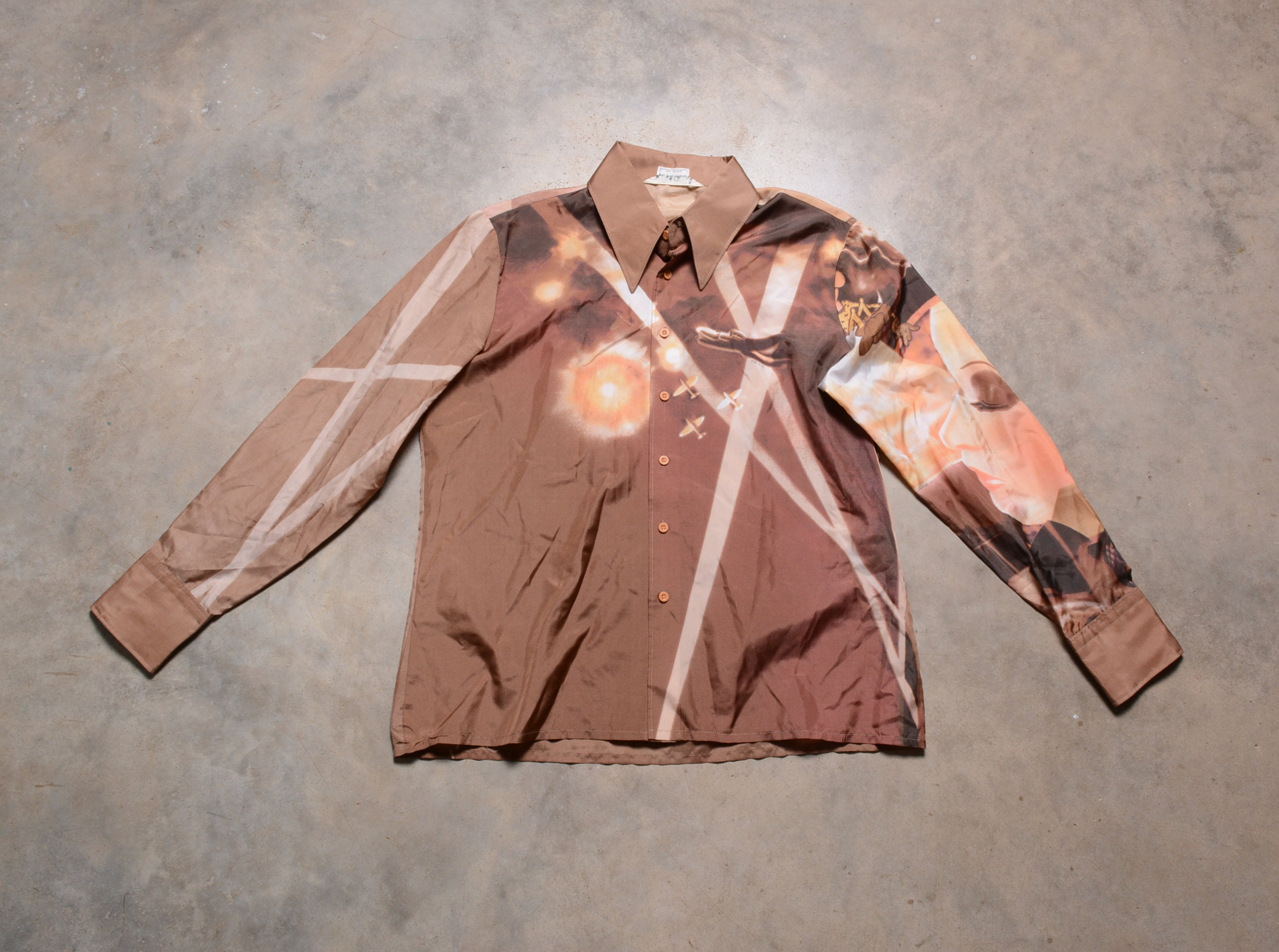 70s nik•nik L/S Nylon Shirt VTG ニクニク | gulatilaw.com