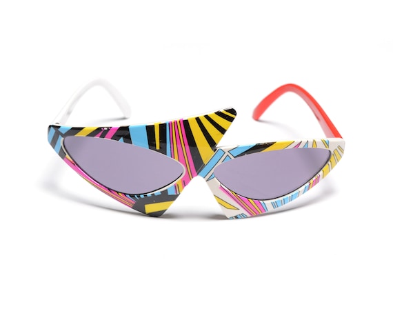 vintage 80s avant garde sunglasses new wave Alain