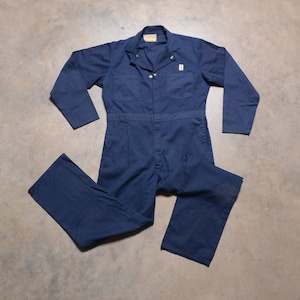 ジャケット・アウター 40s Vintage USN Police Hickory Coverall USN 40s Vtg Shawl Collar Denim Work Jacket Coverall Military