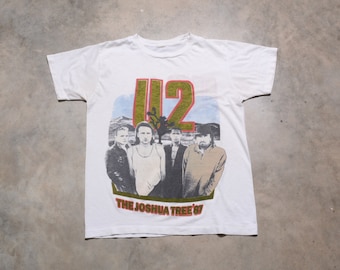 【80's】 U2 JOSHUATREE USA TOUR 87's Tee Vintage 80's U2 Joshua Tree 1987 Concert Tour band tee T