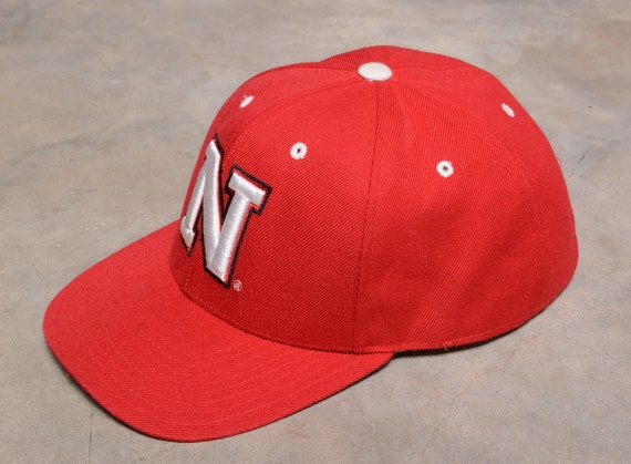 vintage 90s 00s Nebraska Huskers hat fitted cap 1… - image 2