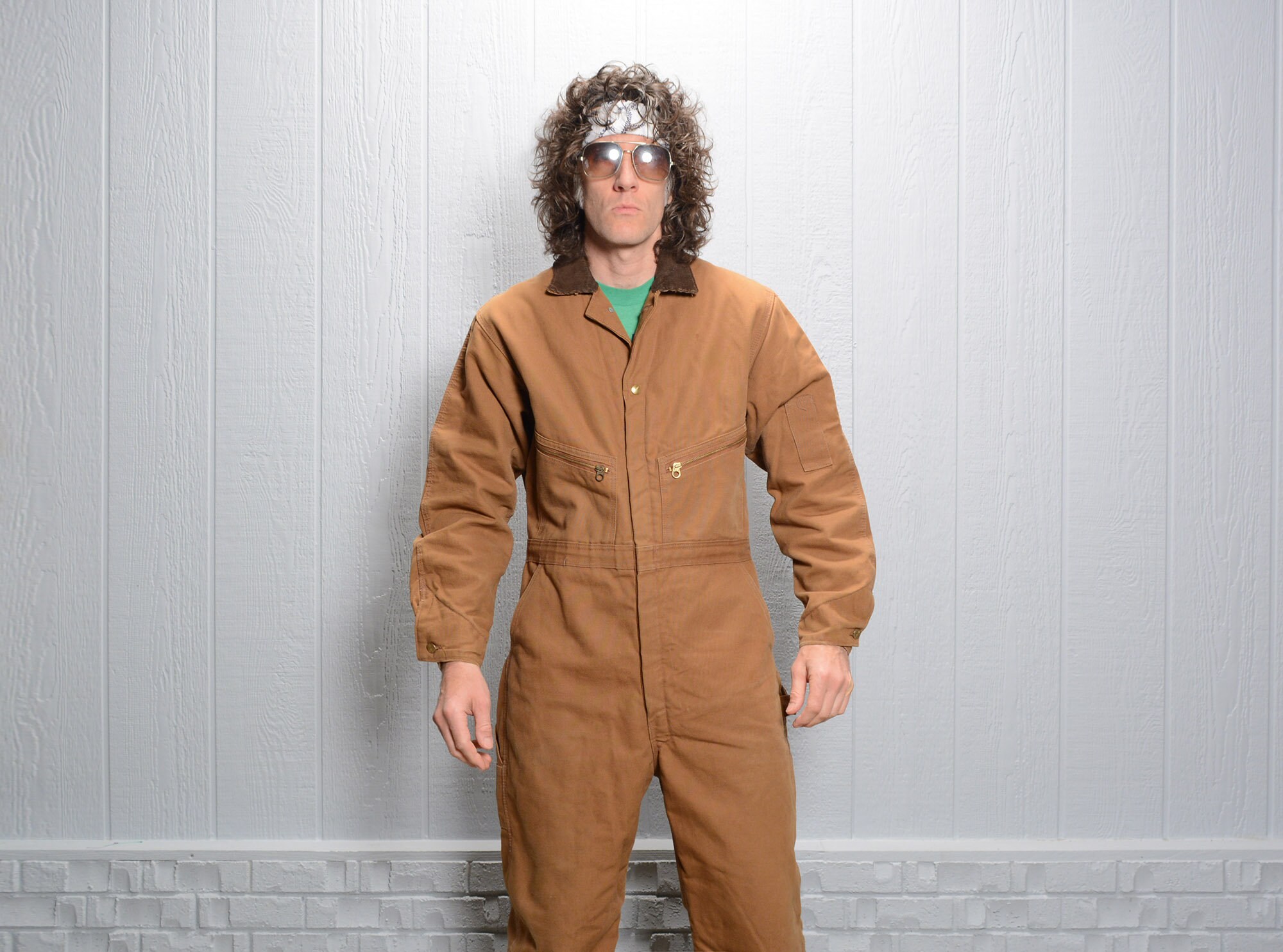 Vintage 70s Carhartt Coverall Tan Denim 