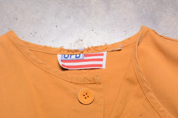 vintage 70s UFO Jeans smock shirt hippie boho dra… - image 4