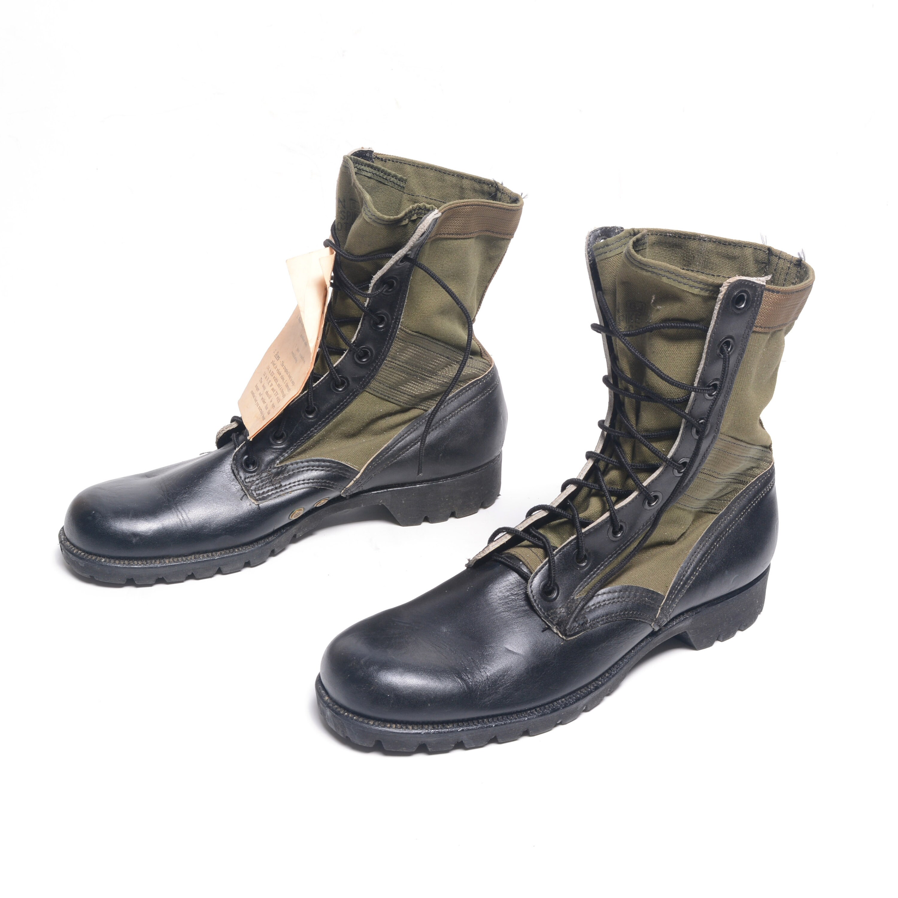 Vintage 60s Combat Boots Green Canvas Jungle Boots Zipper Vintage 60s Combat Boots Green Canvas Jungle Boots Zipper