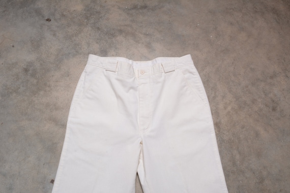 Vintage 70s Levis Pants Wide Leg Flare Natural Cotton Linen 1970