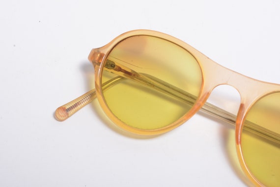 vintage 20s 30s sunglasses yellow lens celluloid … - image 5