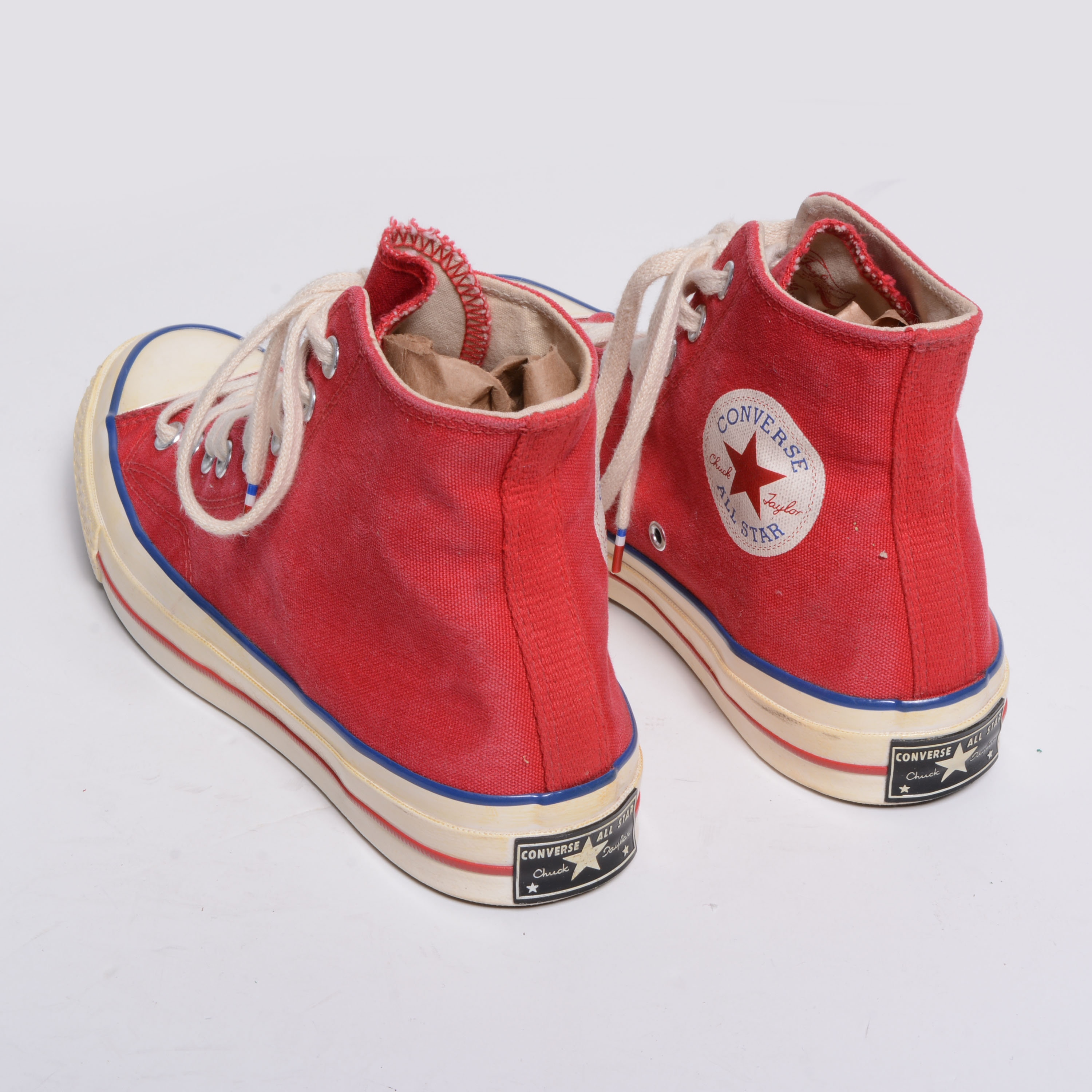 Vintage Chuck Taylor Sneakers Coverse All-star 70 Hi Red White