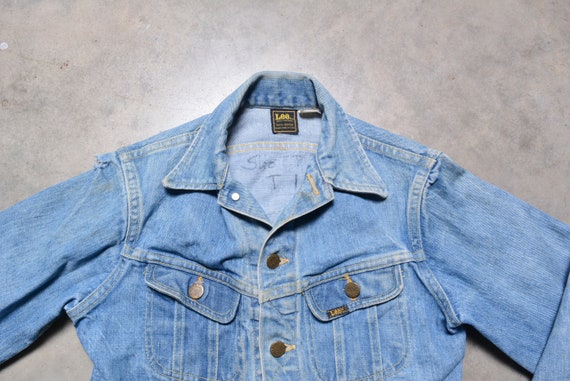 Children Vintage 60s Lee Riders Denim Jacket Boy Girl Kid Child M 
