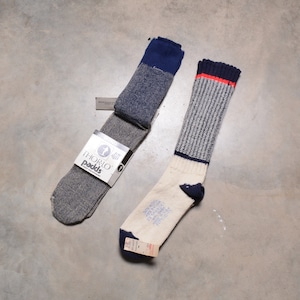 vintage 80s 90s ski socks Thorlo Padds skiing hiking camping mountaineering wool nylon blend