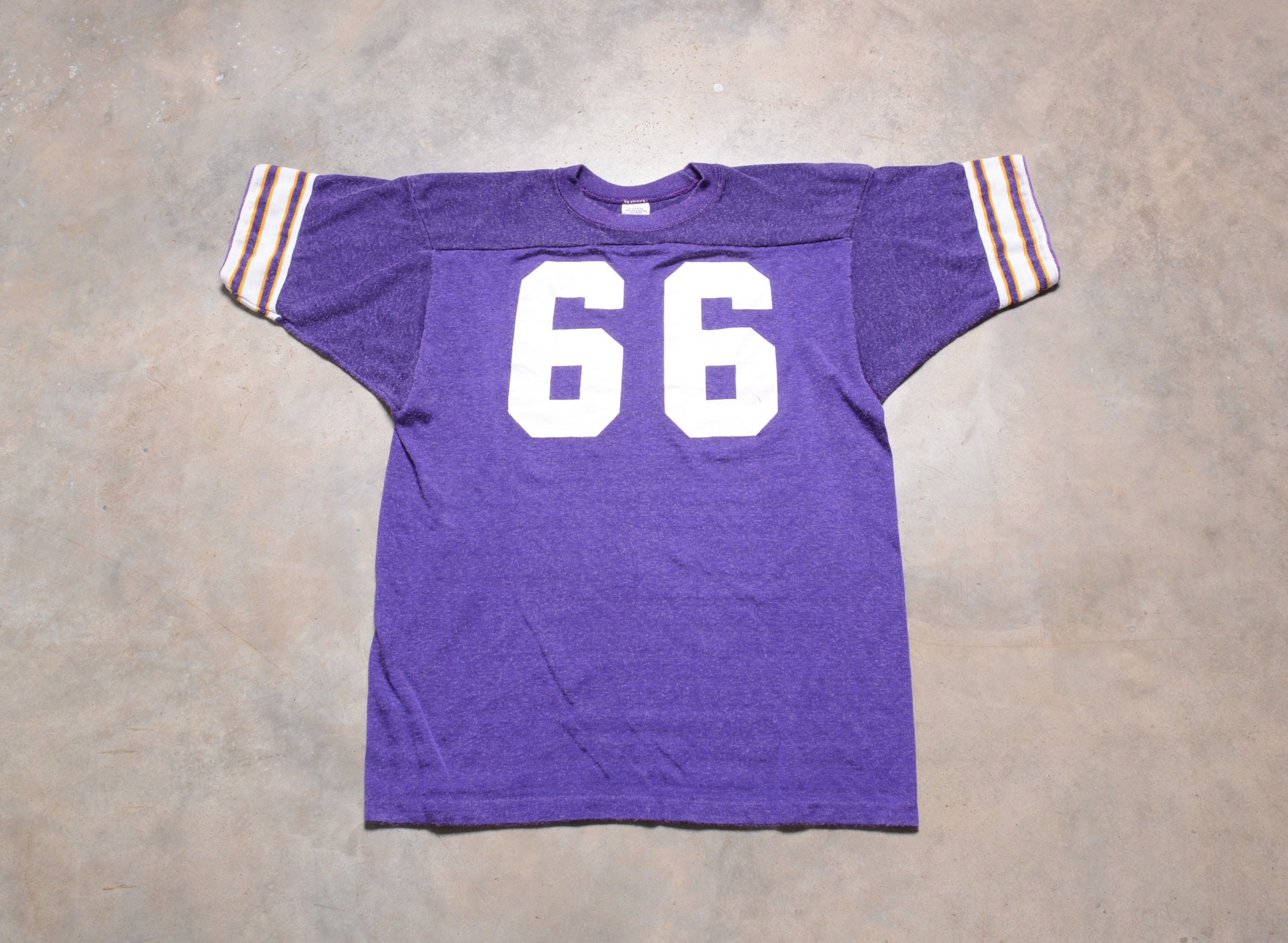 Vintage 80's Mesh Jersey #12 Multi Color T Shirt Size… - Gem