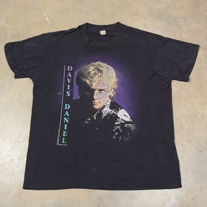 vintage 90s Davis Daniel t-shirt 1992 tour band concert tee shirt L/Xl Screen Stars men women unisex country music