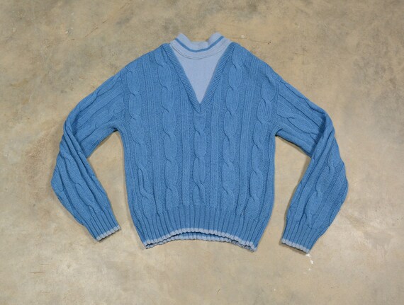 vintage 50s 60s cable knit wool sweater turtleneck
