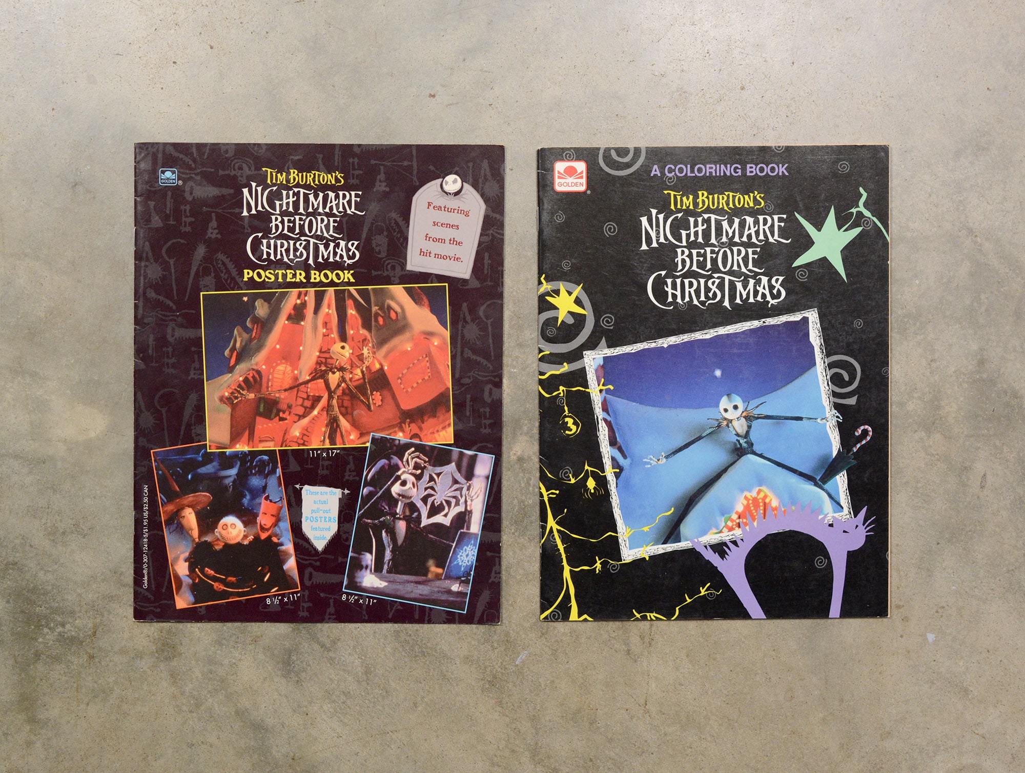 Nightmare Before Christmas (Coloring Book; 1993) Golden Books : Retro  Reprints