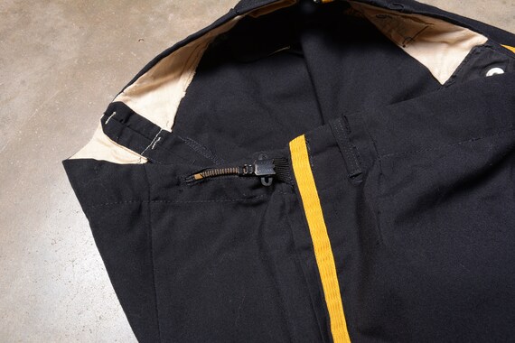 Original 1940s Men's Black with White Chalk Stripe Wool Trousers