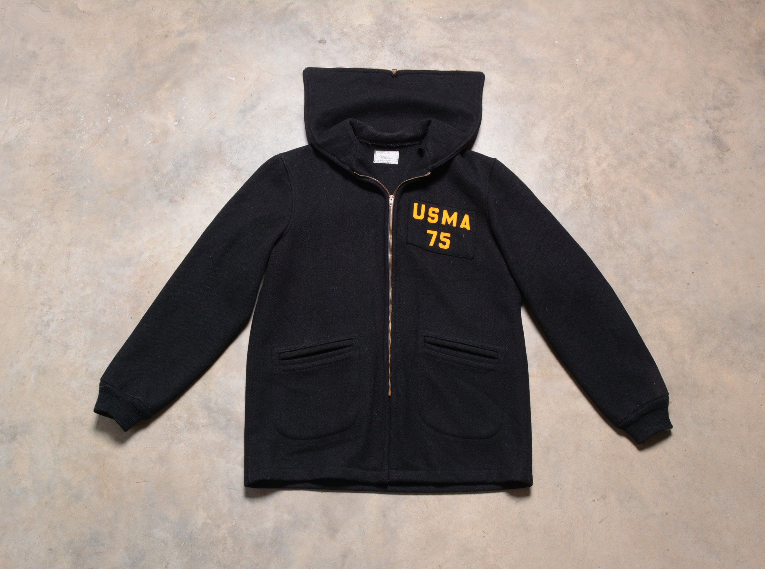 人気の新作 USMA 70s Vintage Cadet Winter Heavyweight Hood up Zip Coat ジャケット・アウター