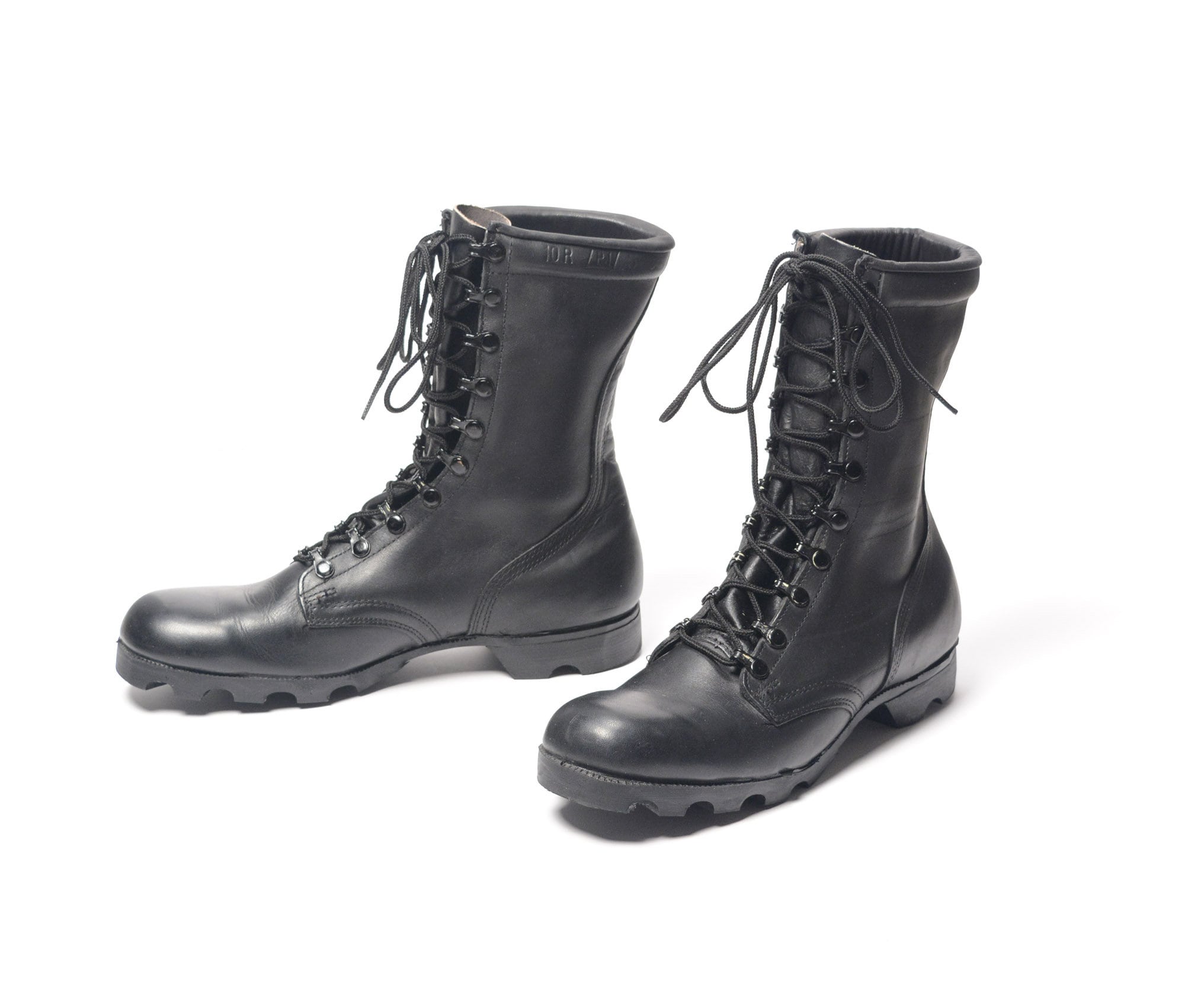 80s military boots 29cm USA製 Vintage 80s Combat Boots US Military Issue 1985 PJ Black Leather