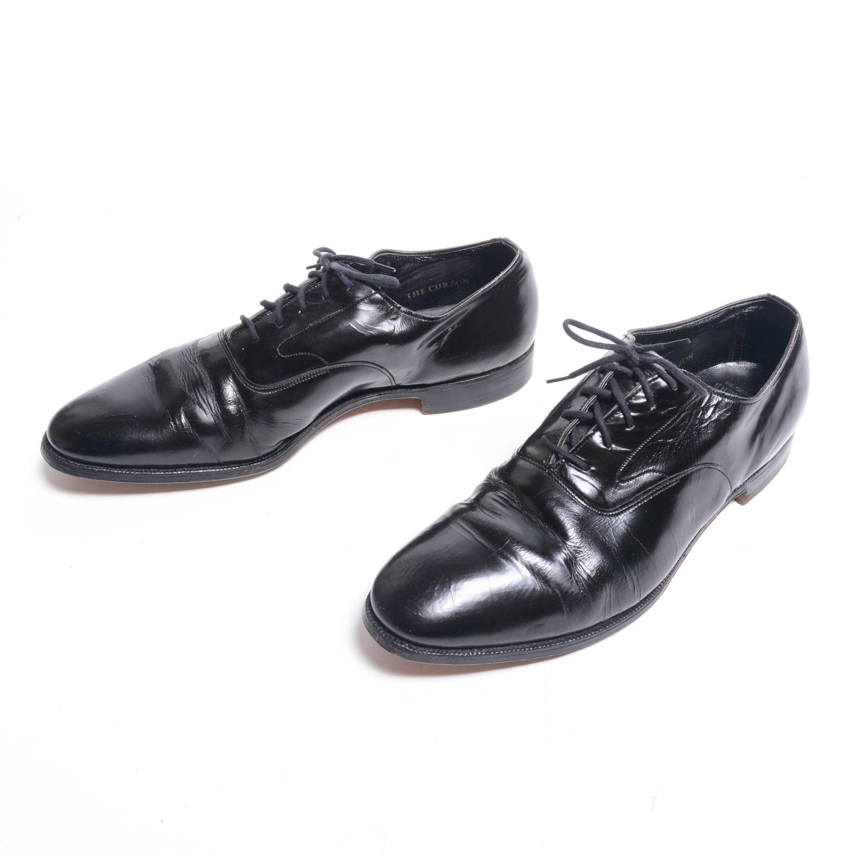 Vintage Brooks Brothers English Shoes Black Patent Leather Vintage Brooks Brothers English Shoes Black Patent Leather