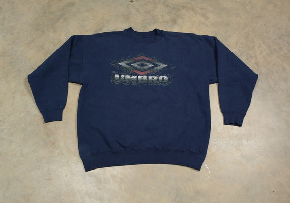 vintage 90s Umbro sweatshirt navy blue soccer foot