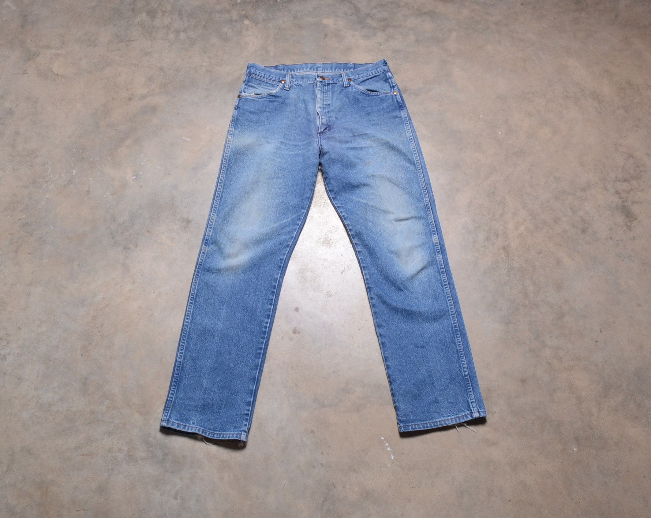 Vintage 80s Wrangler Jeans Busted Worn 