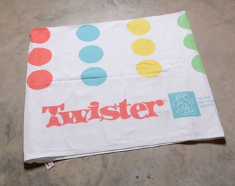 vintage 00s Twister beach towel blanket home decor beach house 2000 y2k full size Twister game blanket