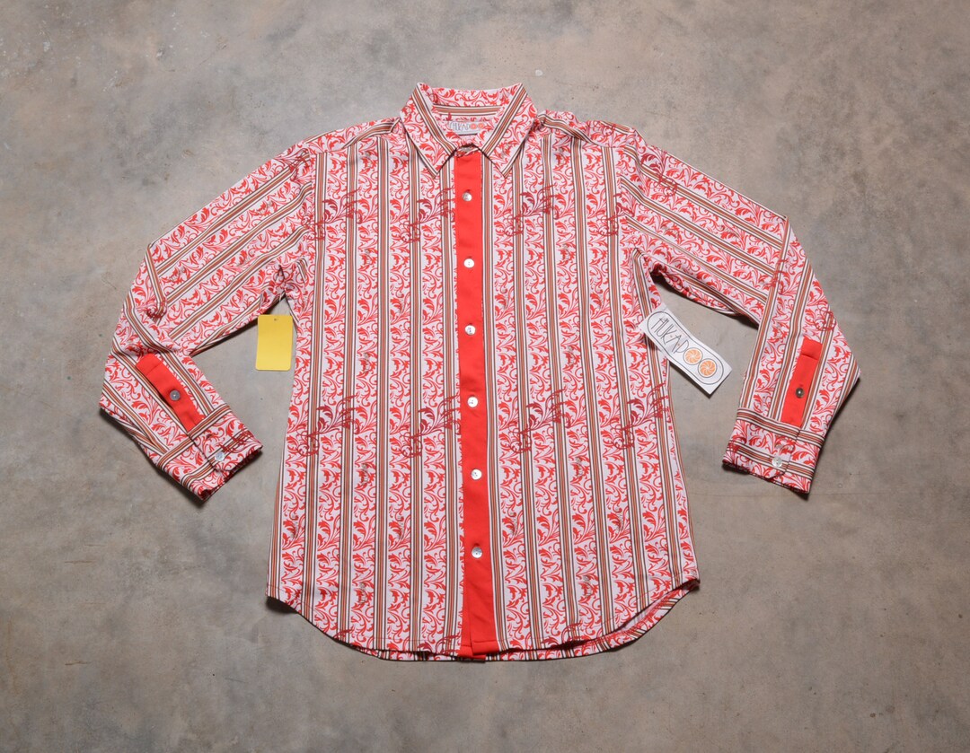 1970's Leaf Puddle Disco Shirt main image 1