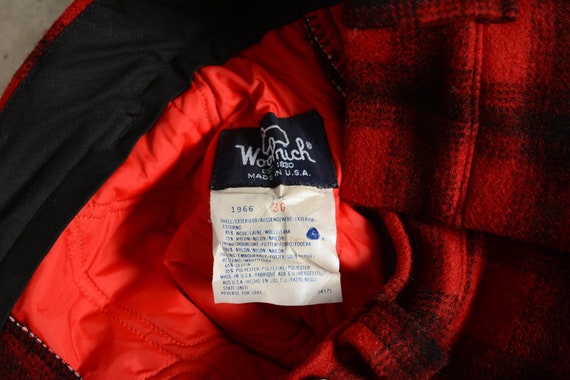 vintage 80s Woolrich pants Mackinaw plaid wool hu… - image 4
