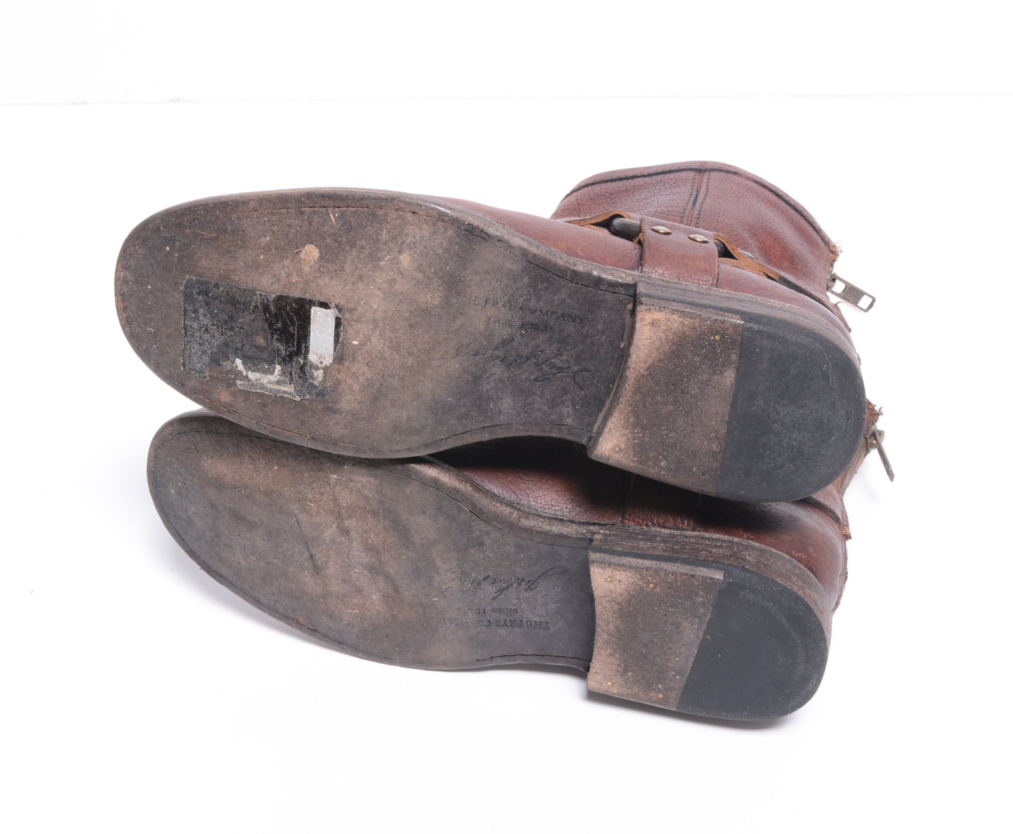 Vintage 90s 00s Frye Motorcycle Boots Harness Engineer
