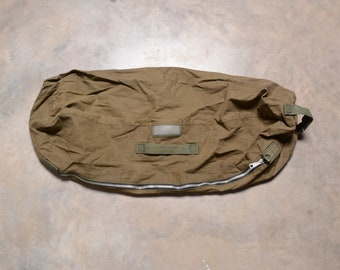 Vintage 60s German Canvas Military Backpack Duffel Bag / Huge