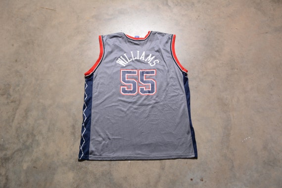 vintage 90s Jayson Williams jersey New Jersey Net… - image 4