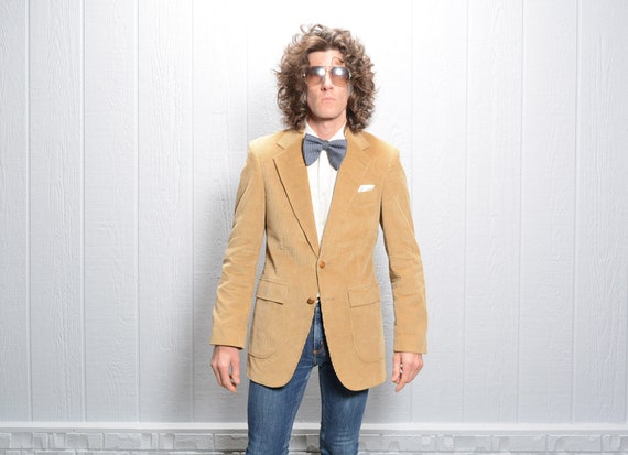 tan corduroy blazer