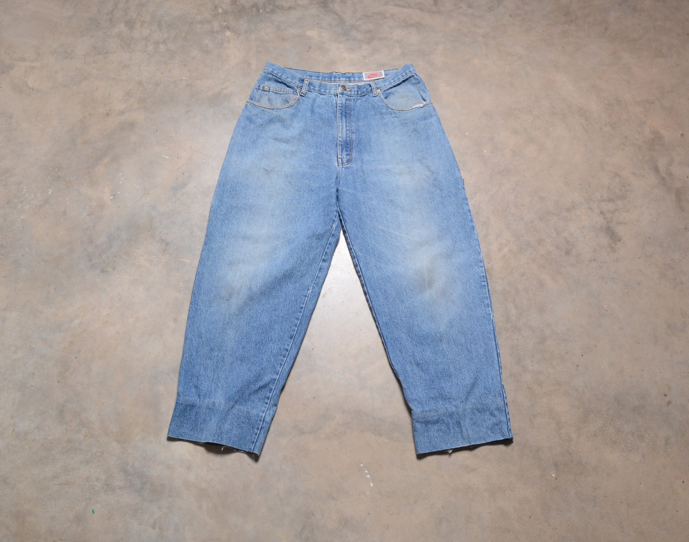 90s Men's Extra Loose Jeans 33 34 Waist Deadstock Unworn With Tags Bugle  Boy 7M 34 Inseam Length 