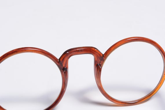 vintage 20s 30s glasses tortoiseshell frame cellu… - image 4